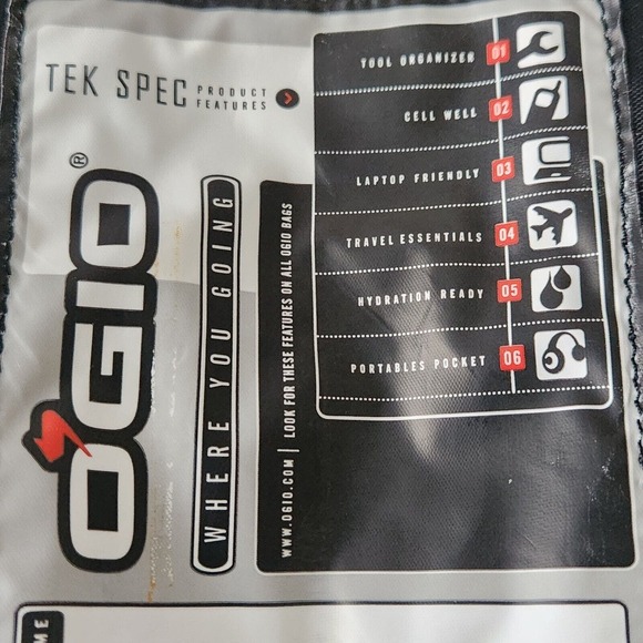 OGIO Tek Spec 03506 Briefcase Messenger Bag Laptop Padded Bottom Black Strap - Picture 7 of 16